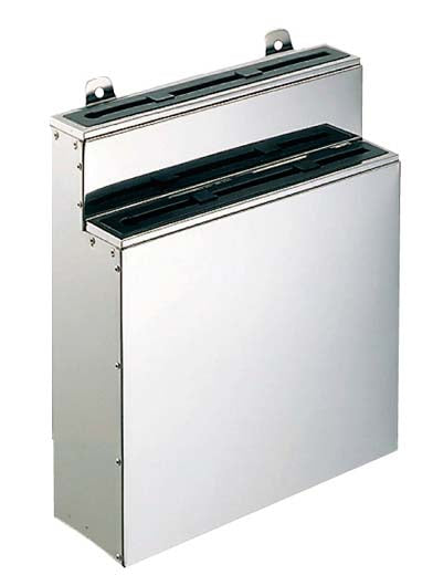 EBM Stainless-Steel Knife Holder with rubber Rest (Wall) L 2-tier