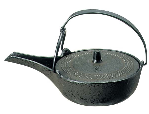 Nambu Ironware Cast Iron Sake Pot Arare Pattern