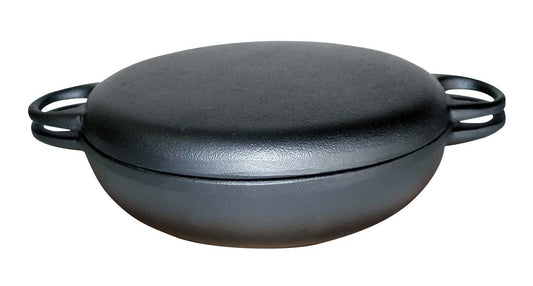 Cast Iron New Round All-Purpose Pot with Wooden Stand