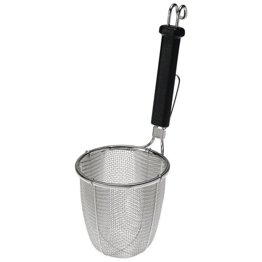 Stainless Steel Black Handle Power Grip Strainer - Round