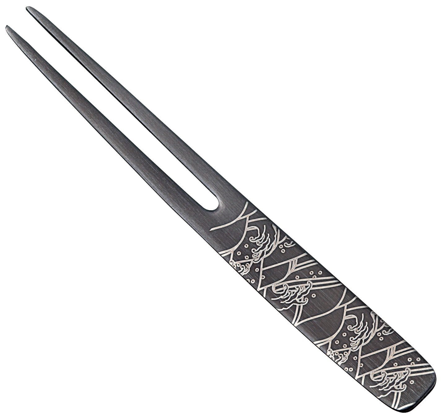 Stainless Steel Black Oxide Finish Pick Fork KANZASHI