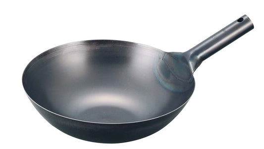 EBM Iron Blue Temper Press Peking Style Wok