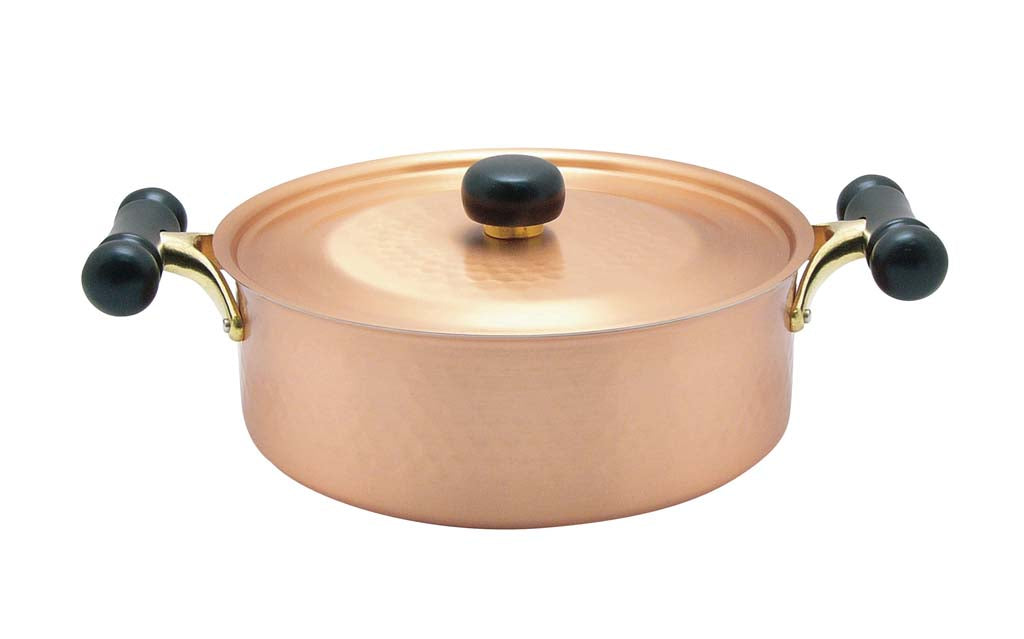 Antique Copper IH Shallow Pan IH-104 24cm