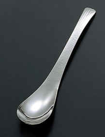 Stainless Steel Hammered Finish Ramen Spoon