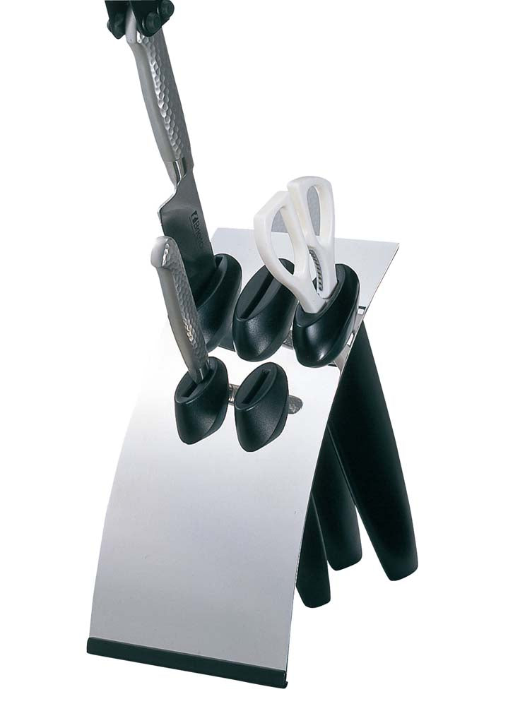 GS Stainless-Steel Knife Block Black
