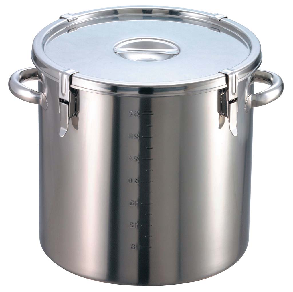 EBM Stainless Steel Stock Pot with Locking Lid