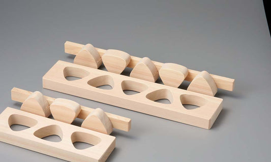 Hinoki Wooden Onigiri (Rice Ball) Mold with Press Lid