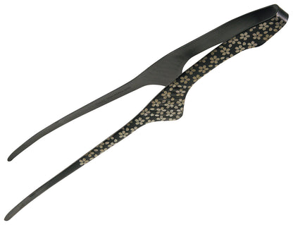 EBM Stainless Steel Black Oxidize Colored Chopstick Tong