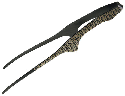 EBM Stainless Steel Black Oxidize Colored Chopstick Tong