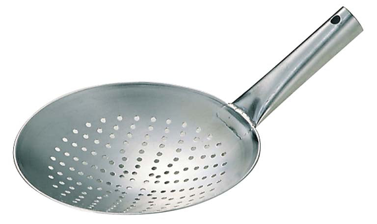 EBM Stainless-Steel Single Handle Perforated Wok