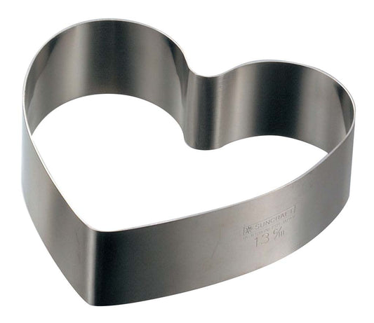 Patissiere Stainless-Steel Cake/Tart Ring Heart PP-632