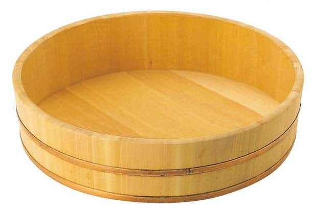 EBM Japanese Sawara Cypress Hangiri Rice Mixing Tub