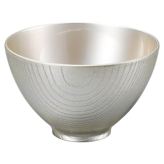 Ramen bowl Heat Resistant Asuka wooden Grain silver