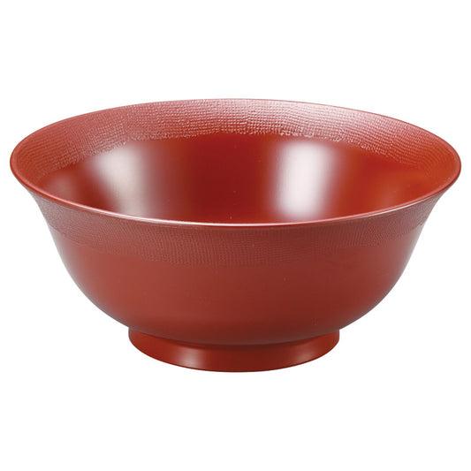 Ramen bowl Heat Resistant Hasori Edge Nunome vermilion red