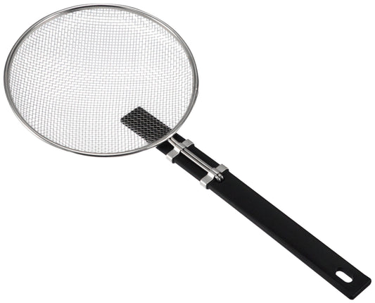 Stainless Steel Soba Strainer Black Handle