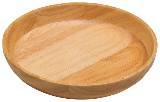 Rubberwood Bowl shallow natural PS