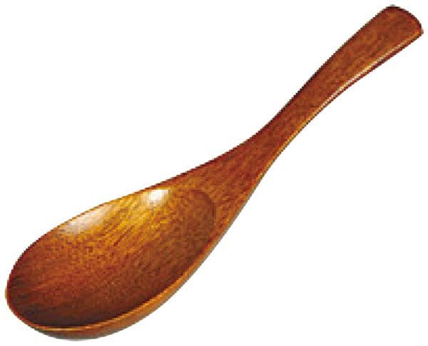 Lacquer Wooden Soup Spoon