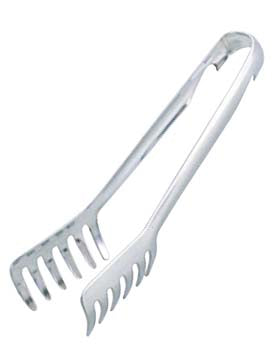 GS Stainless-Steel ChefLand Spaghetti Tongs (0003-195)