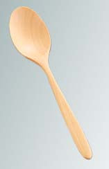 Plain Wood Spoon Fork