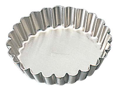 Patissiere Stainless-Steel Tartelette Mold Round Wavy