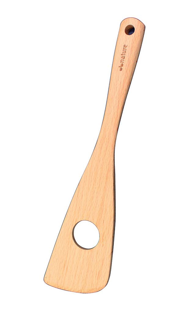 Nature Wooden Perforated Spatula OBN-104