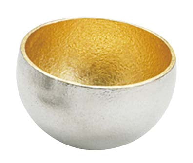 Nousaku Tin Tableware Kuzushi Yure Sake Cup Gold