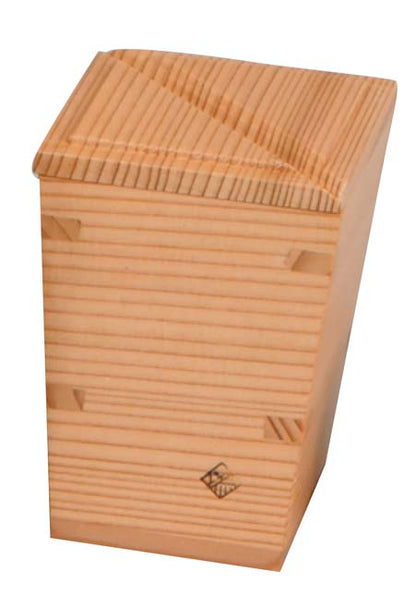 Omoeraku Wooden Sake Tokkuri Pitcher