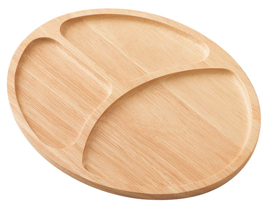 Rubberwood Snack Plate