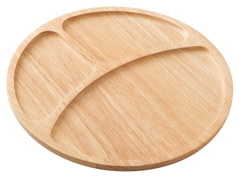 Rubberwood Snack Plate