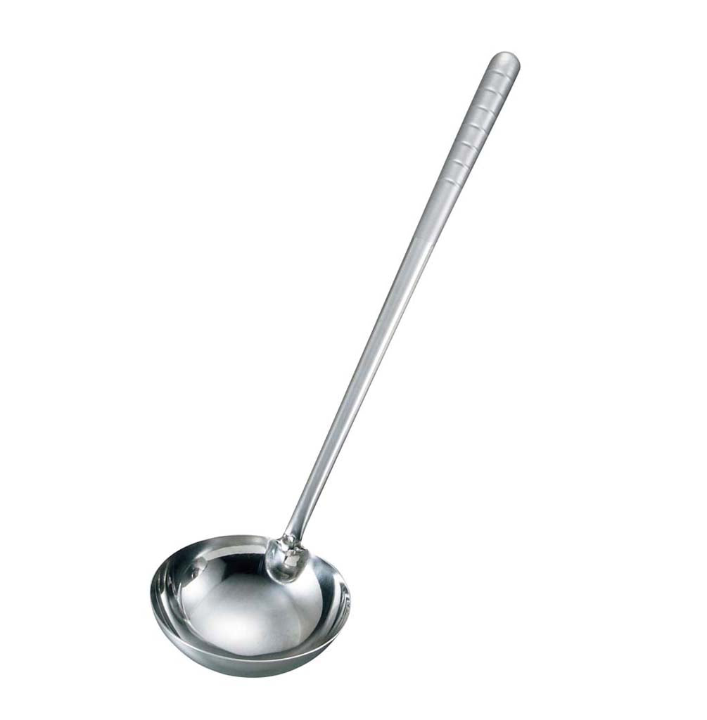 EBM All-Stainless-Steel Chinese Ladle with Blasting Handle