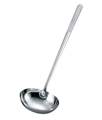 EBM All-Stainless-Steel Chinese Ladle with Blasting Handle