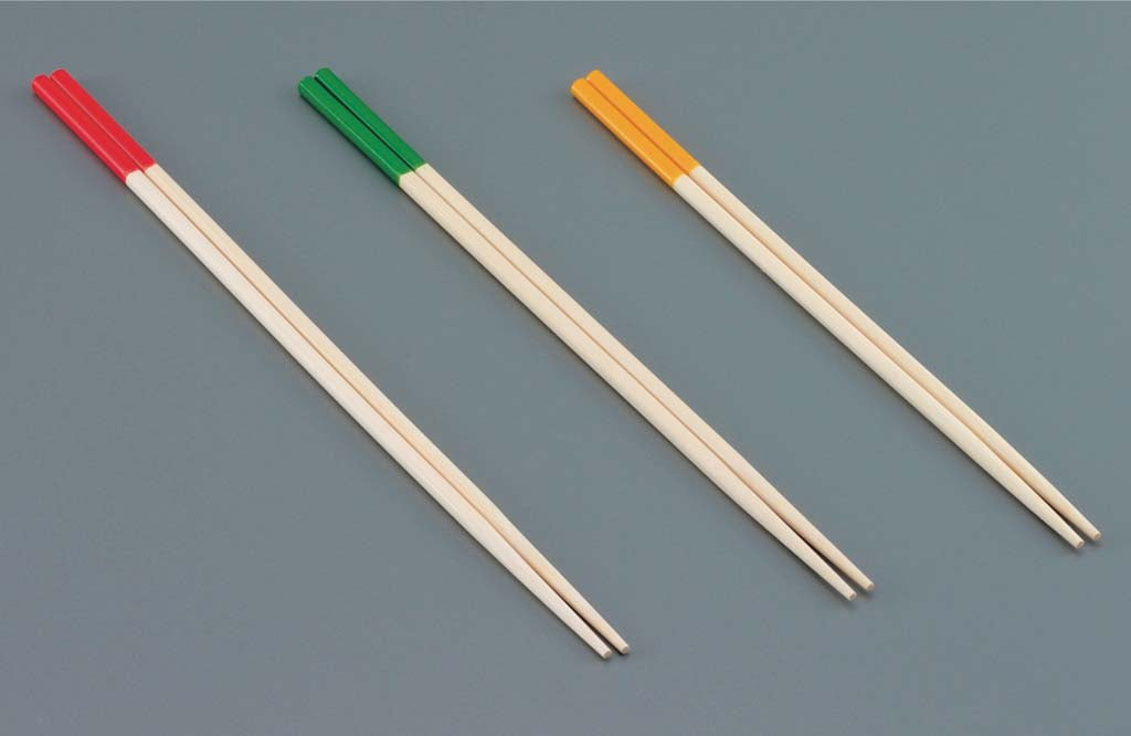 Colored Bamboo Cooking Chopsticks 3pcs set TNK